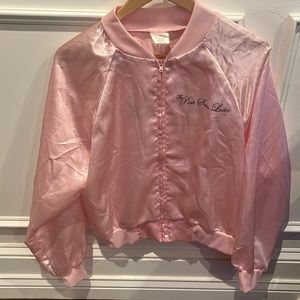 Pink Satin Ladies Jacket- Halloween Costume, One Size